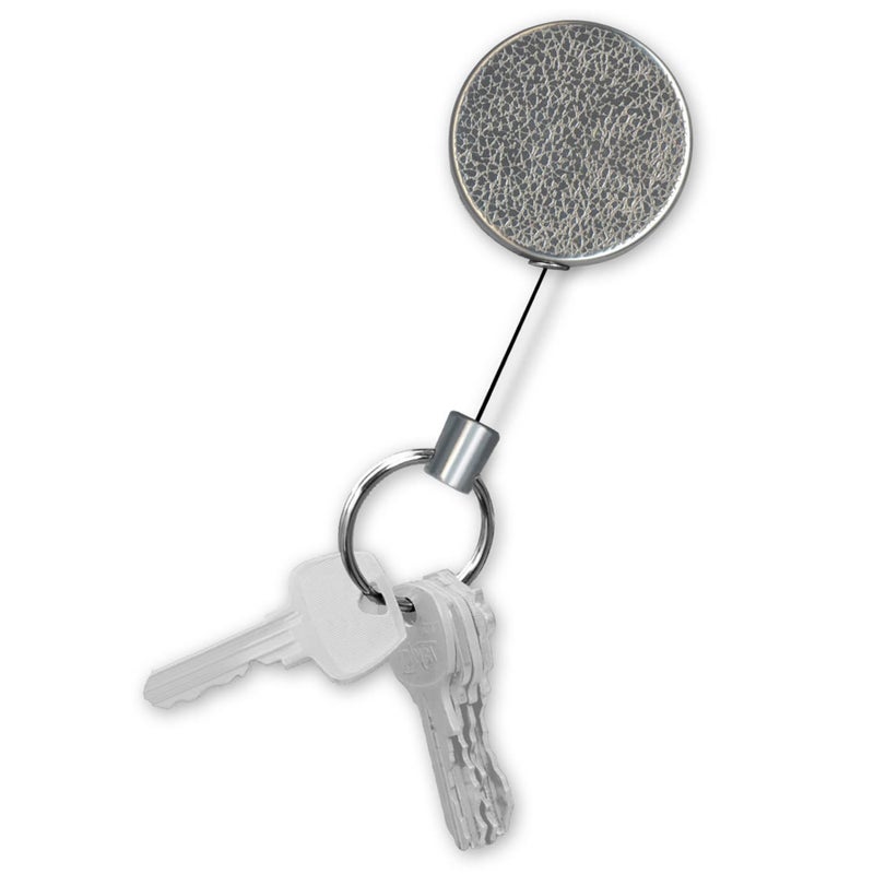 Lucky Line Heavy Duty Retractable Key Reel, Standard-Size, Silver (46701) - Image 3